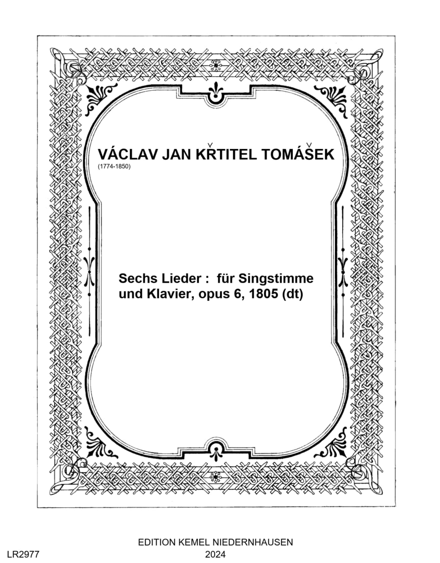 Sechs Lieder Voice scores gallery preview page 1