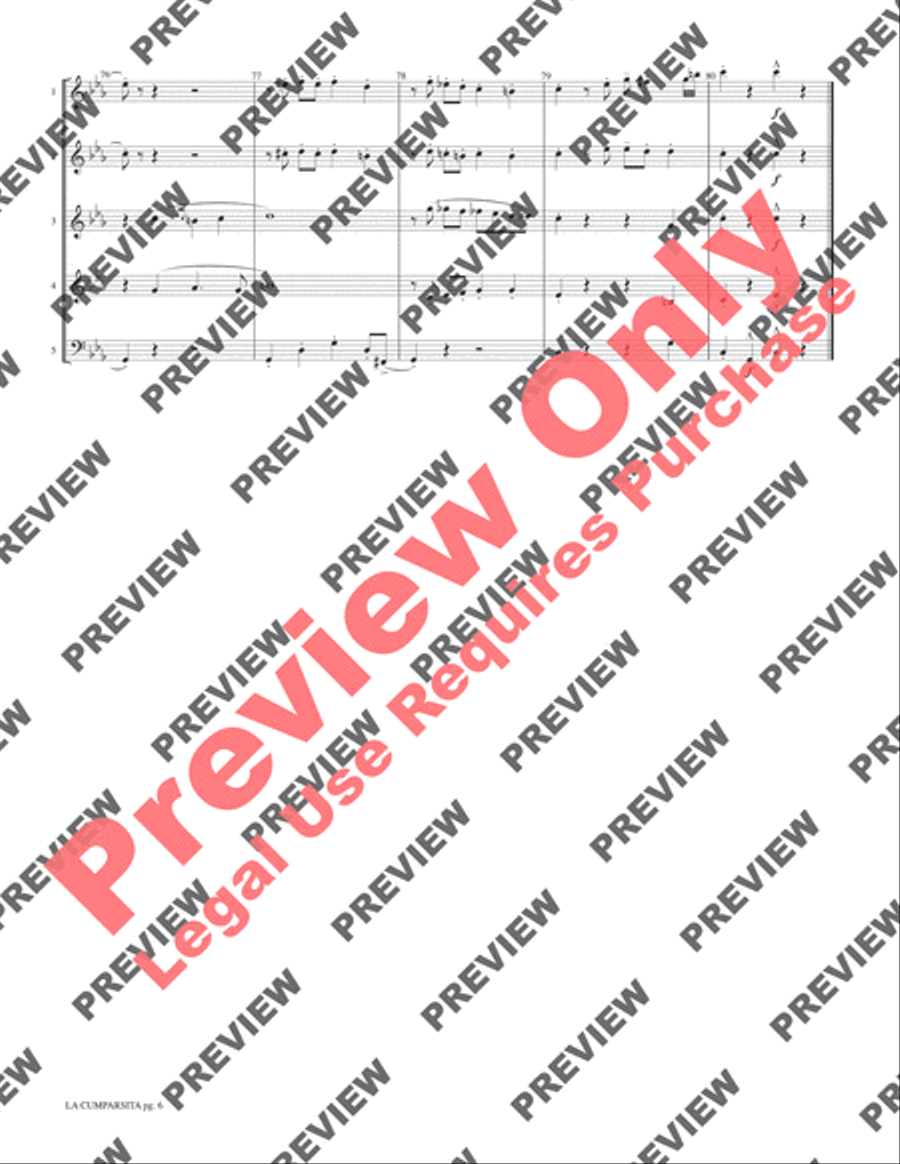 La Cumparsita La Cumparsita Woodwind Ensemble scores gallery preview page 8