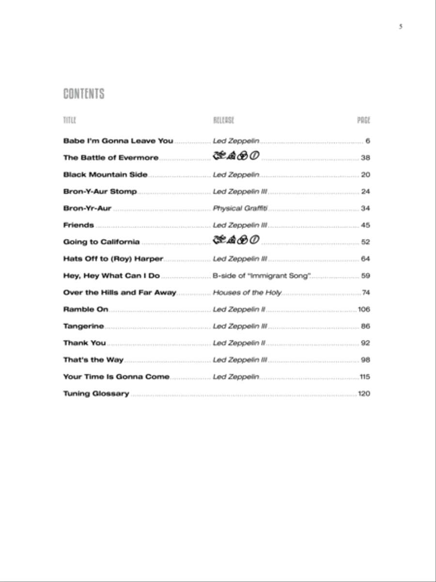 Led Zeppelin -- Acoustic Classics Acoustic Guitar scores gallery preview page 6
