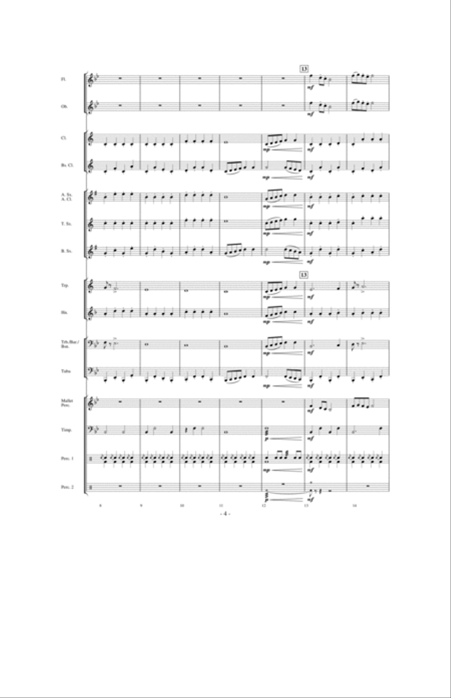 March Grandioso Concert Band scores gallery preview page 3