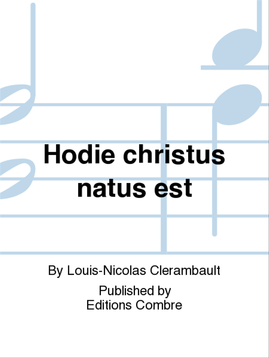 Hodie christus natus est Hodie christus natus est Organ Accompaniment scores gallery preview page 1