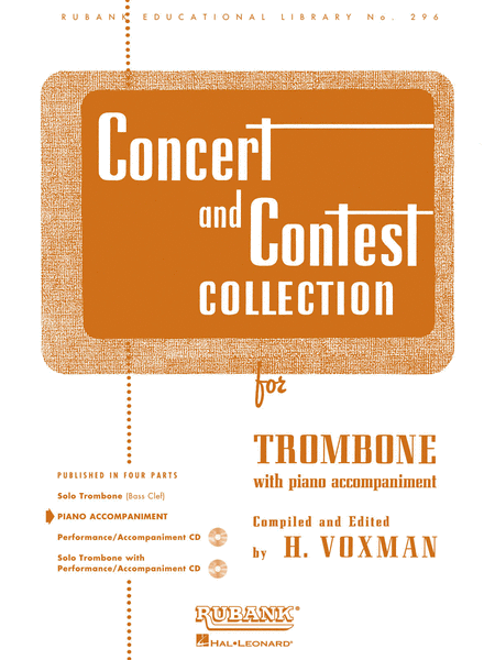 Concert and Contest Collections  - Trombone (Piano Accompaniment Part)