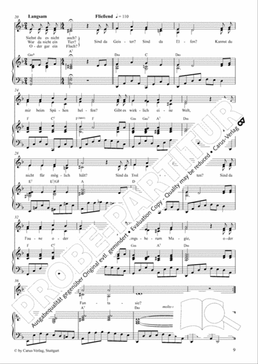 Gruselmonsterzaubersongs. Heft II Children's Choir scores gallery preview page 10