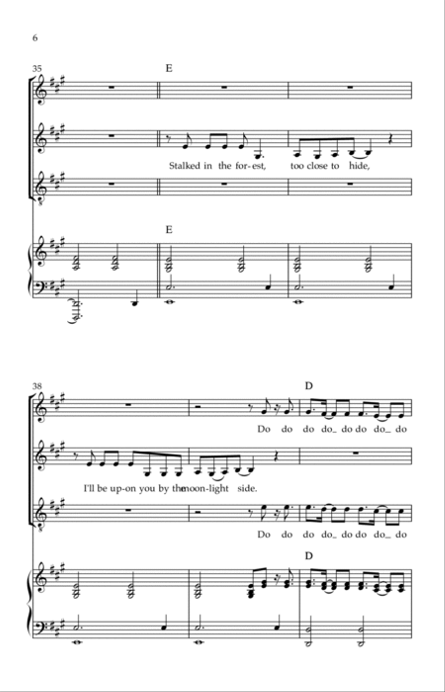 Hungry Like The Wolf Hungry Like The Wolf 3-Part scores gallery preview page 6