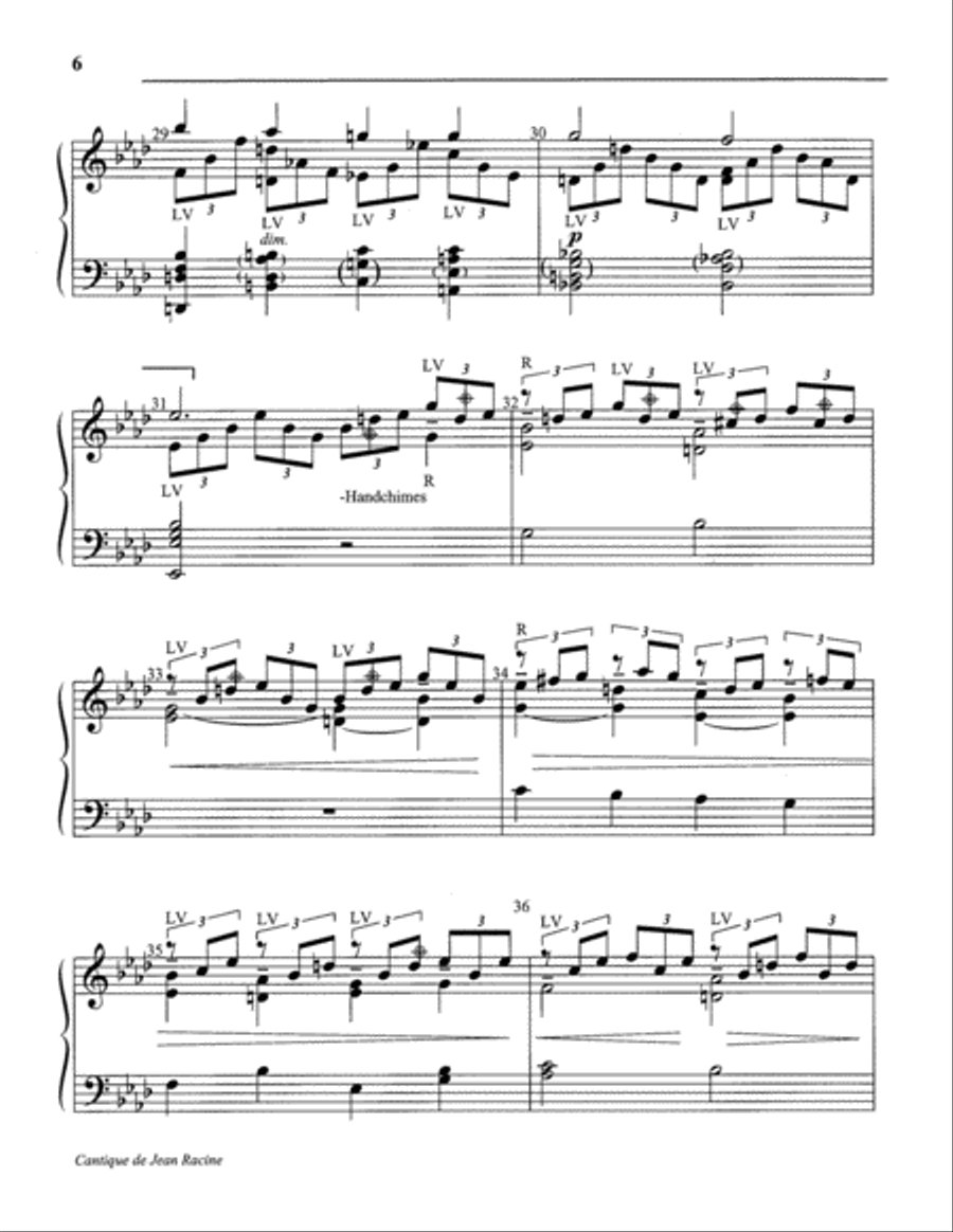 Cantique de Jean Racine 5-Octaves scores gallery preview page 6
