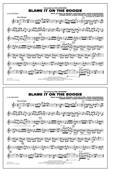 Blame It on the Boogie - 1st Bb Trumpet