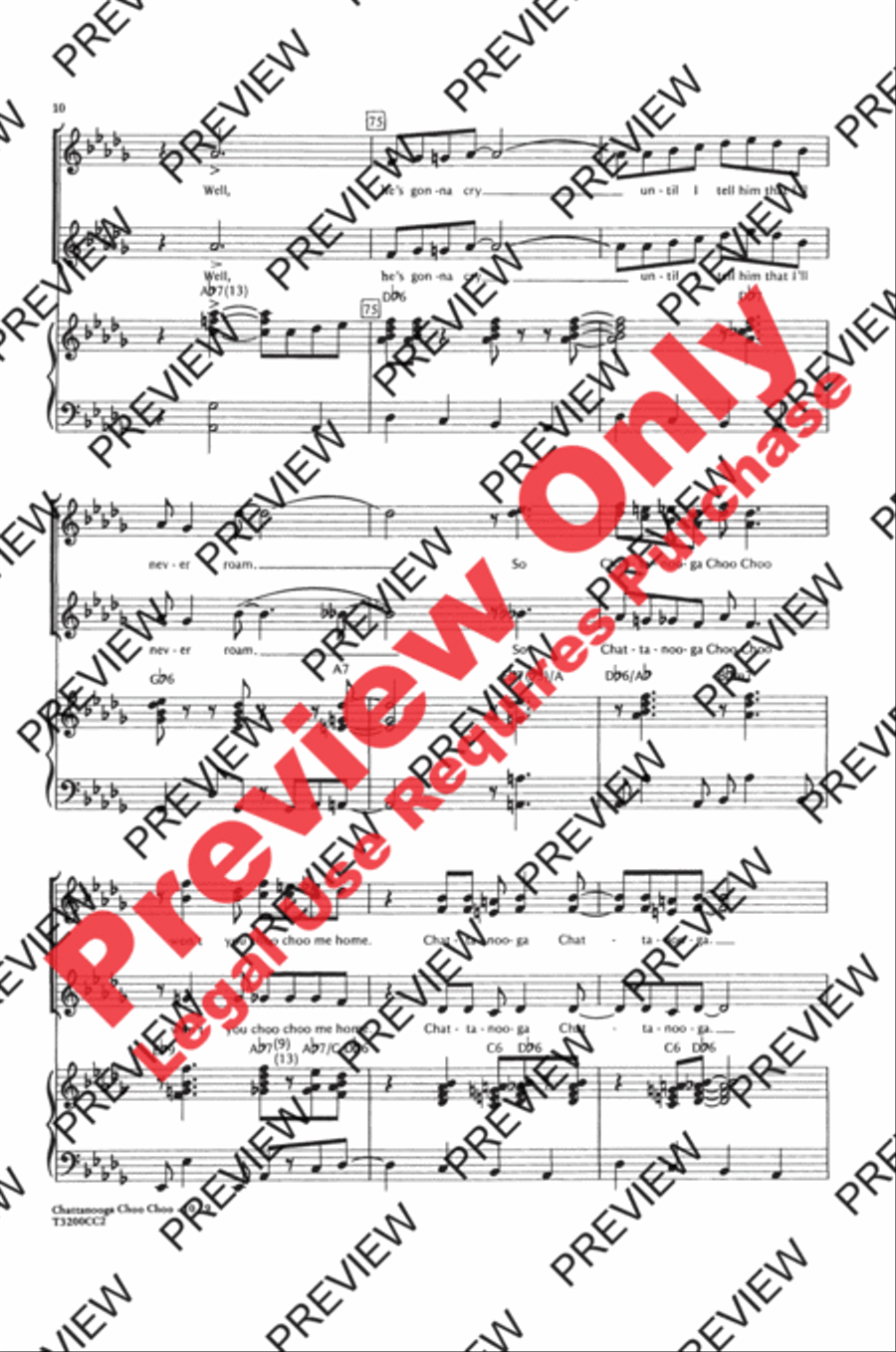 Chattanooga Choo Choo Chattanooga Choo Choo SSA scores gallery preview page 10