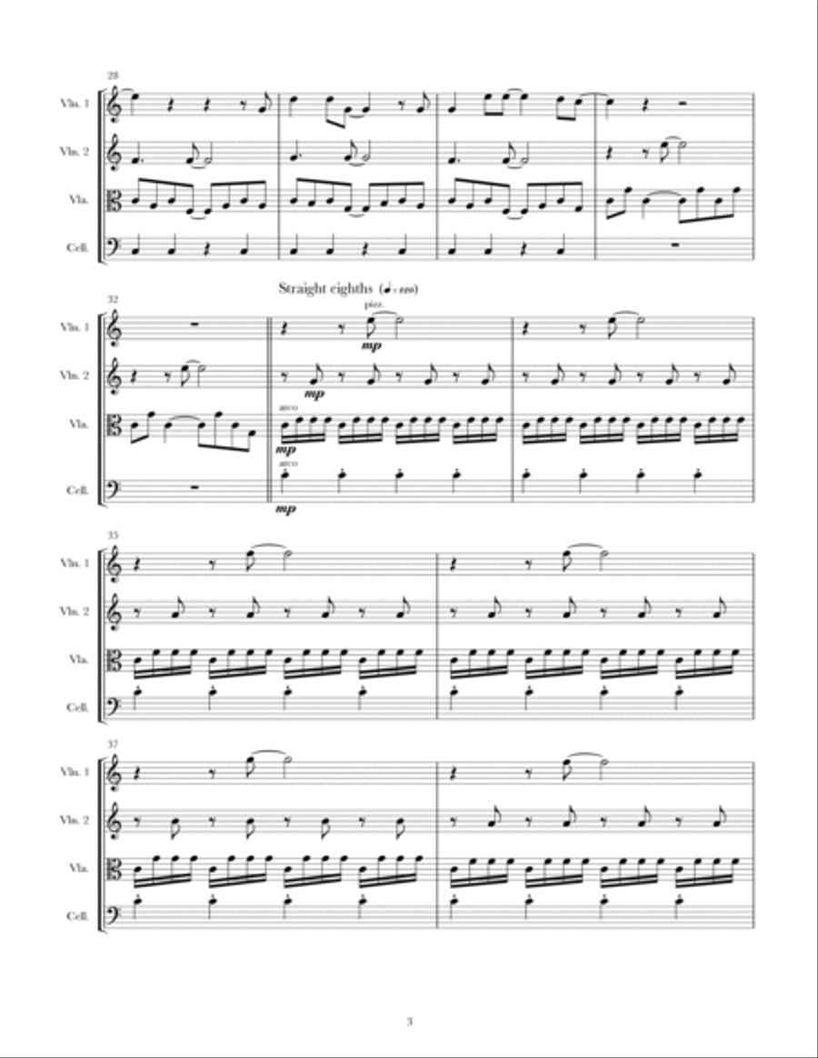 Classy Girls Classy Girls String Quartet scores gallery preview page 3