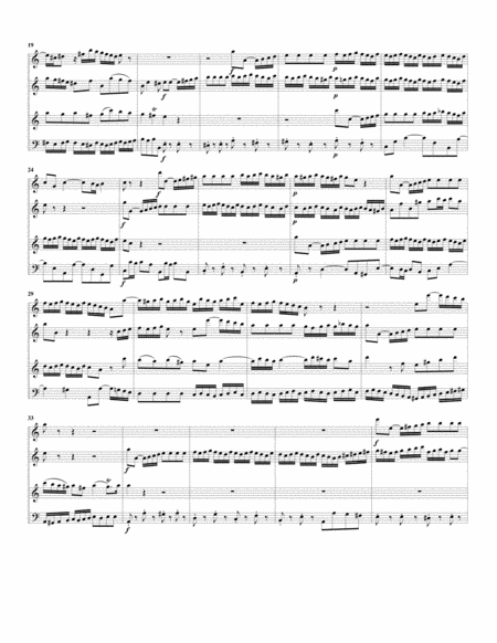 Aria: Ich will nur dir zu Ehren leben from Weihnachtsoratorium, BWV 248 (arrangement for 4 recorders
