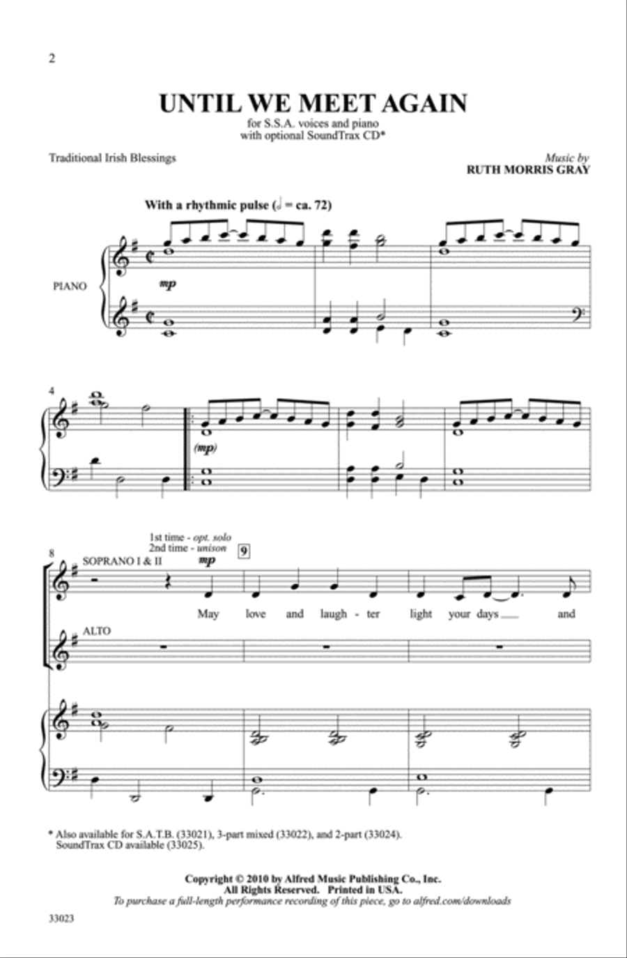 Until We Meet Again Women's Choir scores gallery preview page 2