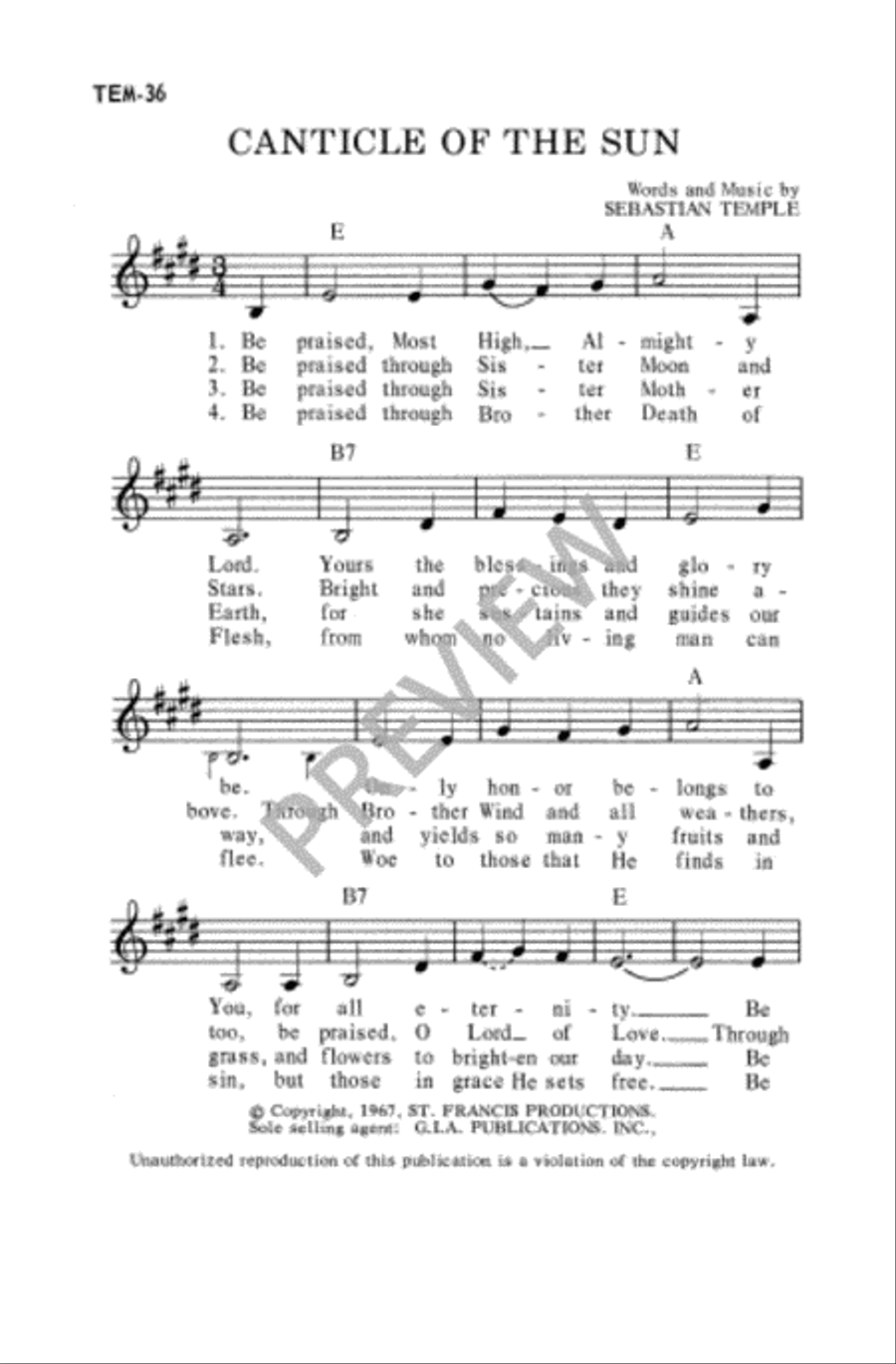 Happy the Man Unison Choir scores gallery preview page 12