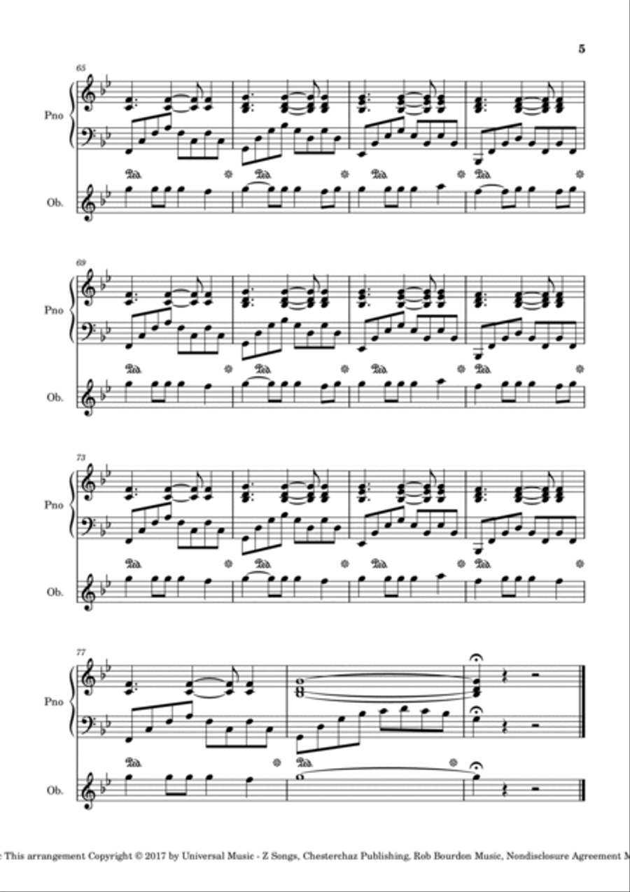 Numb Numb Piano scores gallery preview page 5