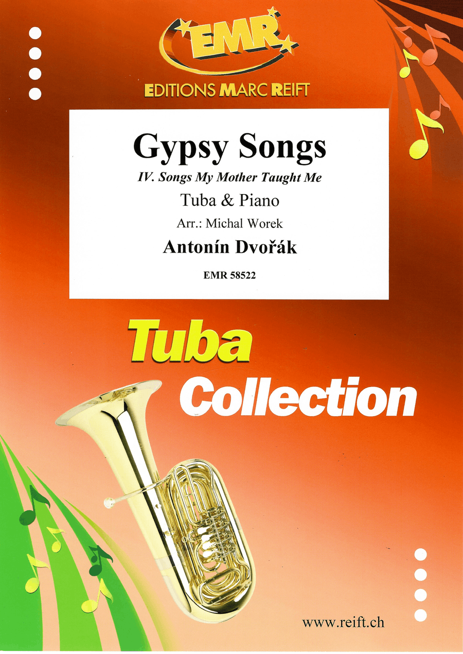 Gypsy Songs by Antonin Dvorak Tuba - Sheet Music