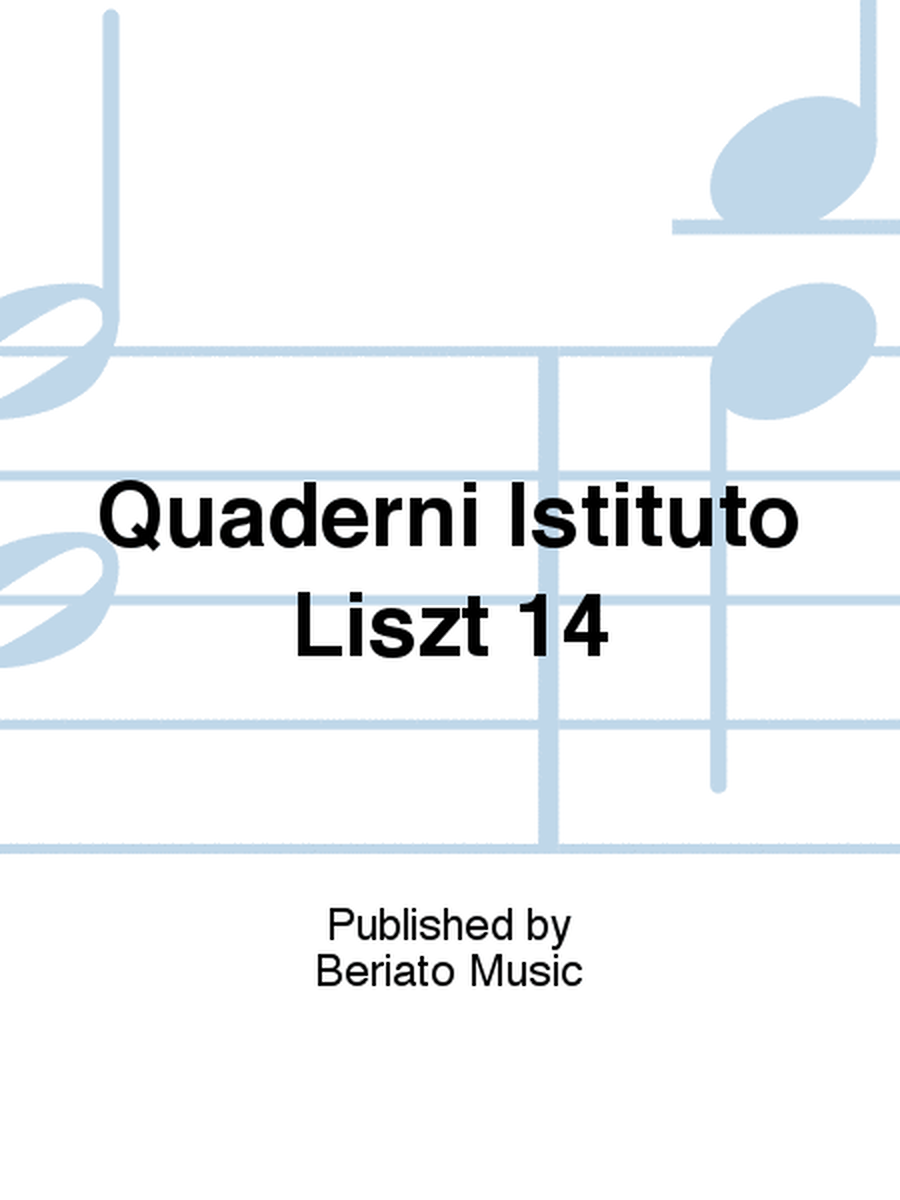 Quaderni Istituto Liszt 14