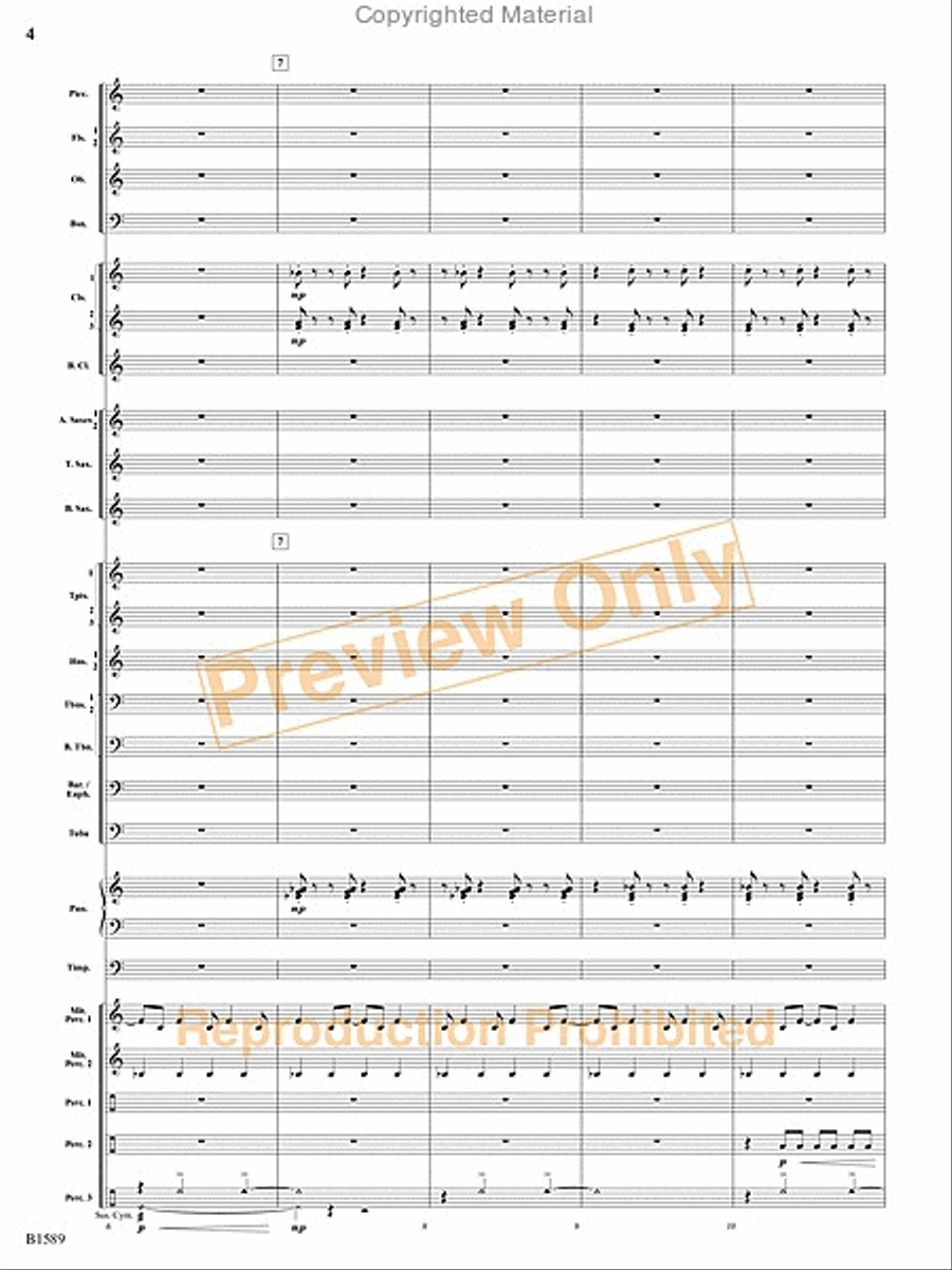 Pulse Concert Band scores gallery preview page 5