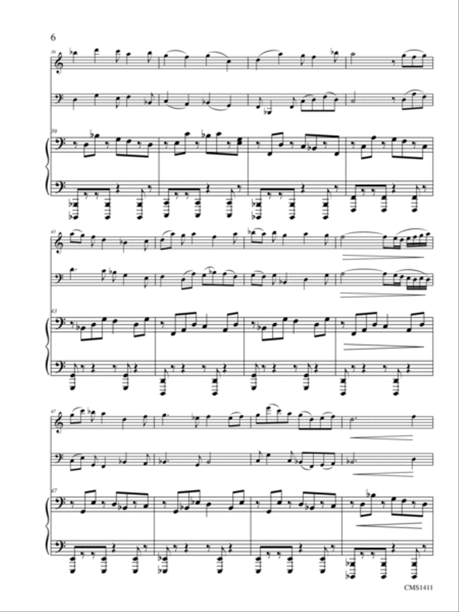Trio in D Bassoon scores gallery preview page 6