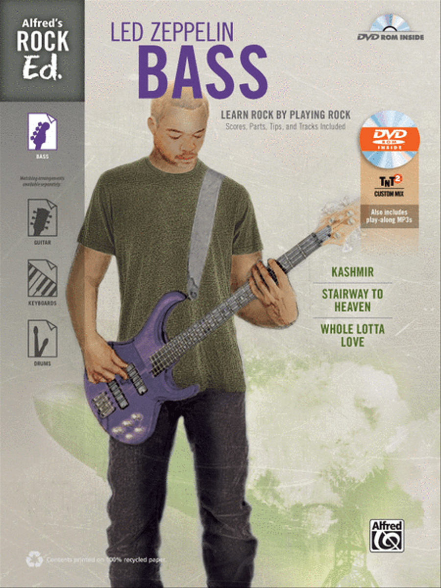 Alfred's Rock Ed. -- Led Zeppelin Bass Bass Guitar Tablature scores gallery preview page 1