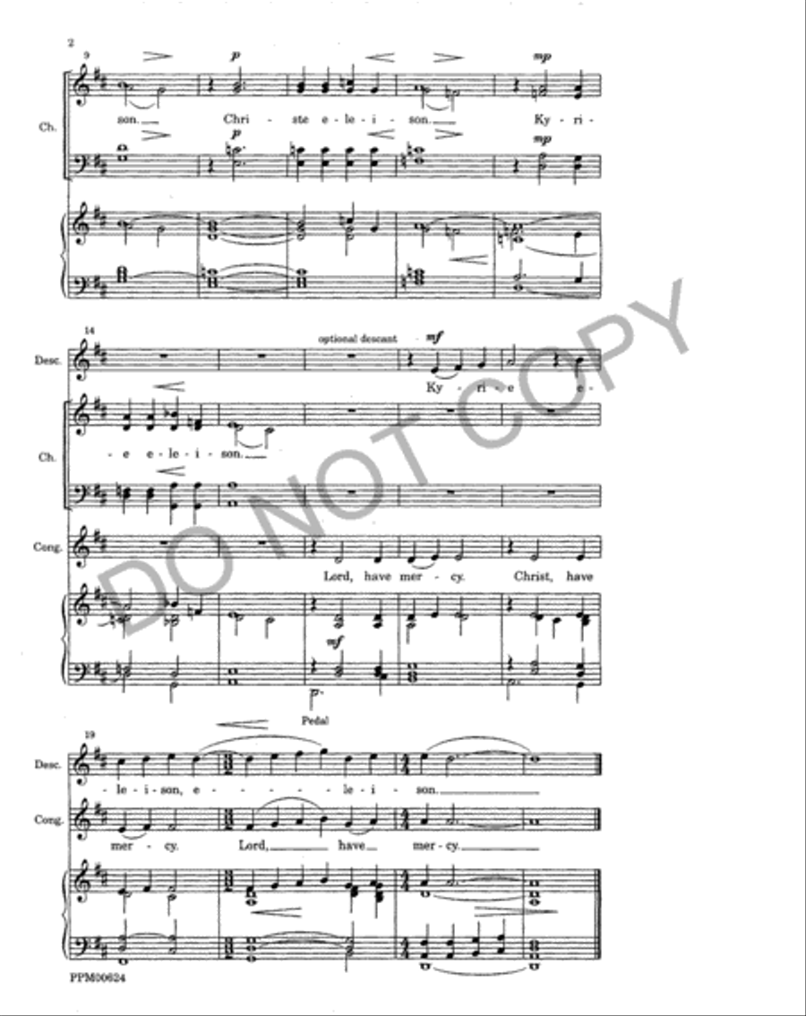 Festival Eucharist (Choral Score) 4-Part scores gallery preview page 3