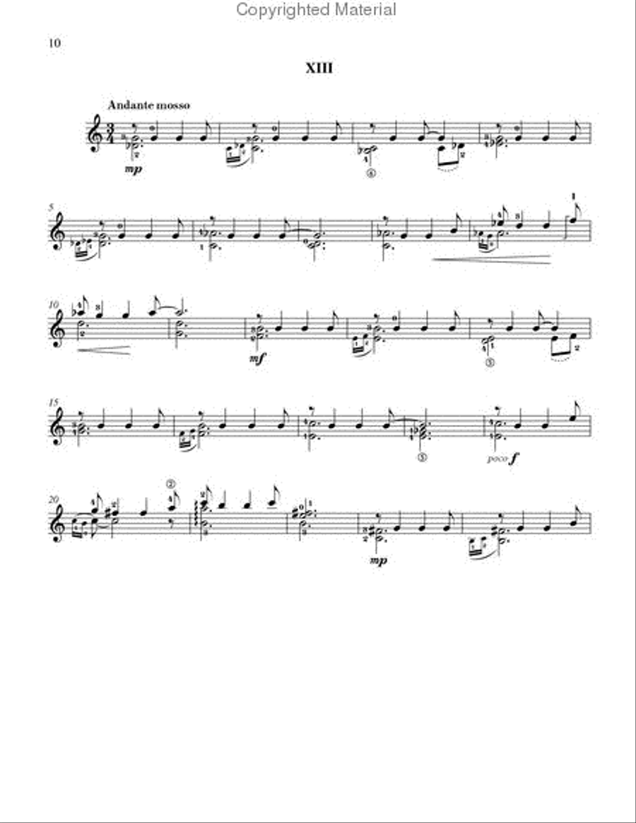 15 études Classical Guitar scores gallery preview page 2