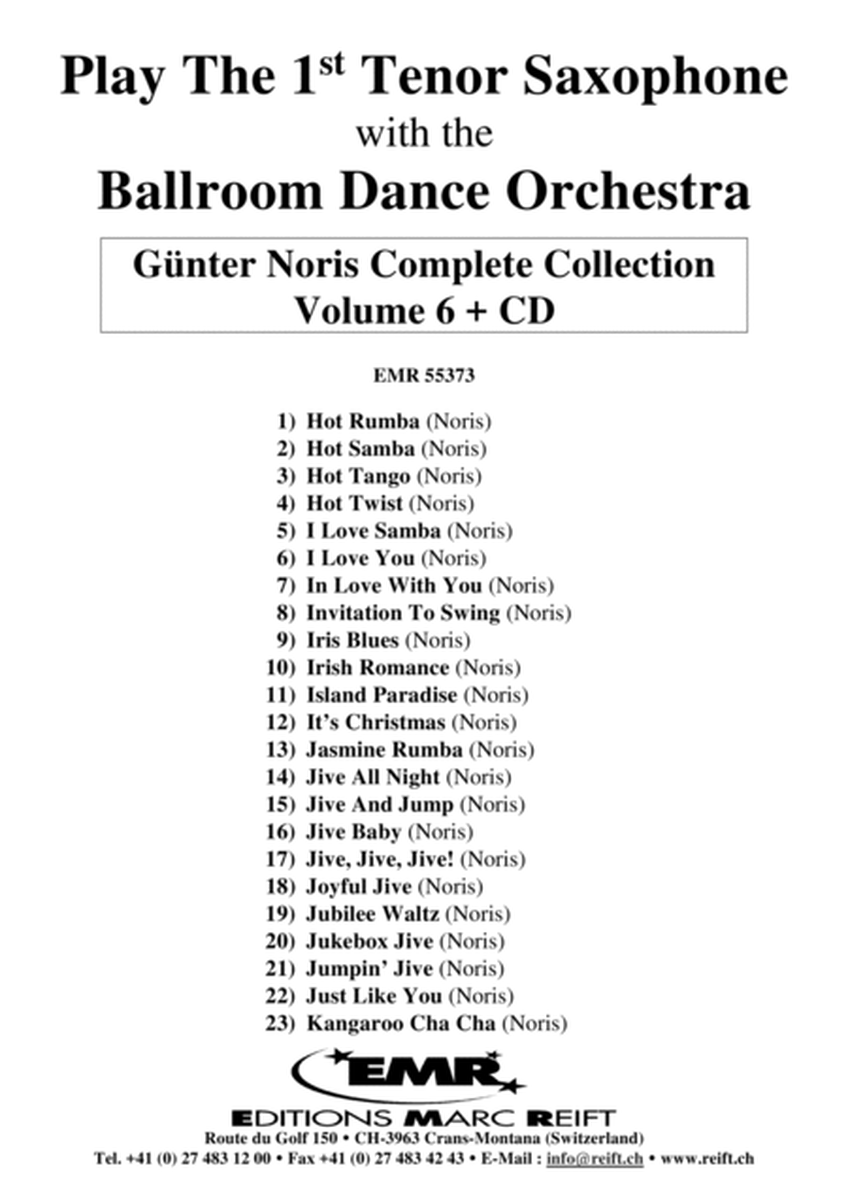 Play The 1st Tenor Sax With The Ballroom Dance Orchestra Vol. 6 image number null