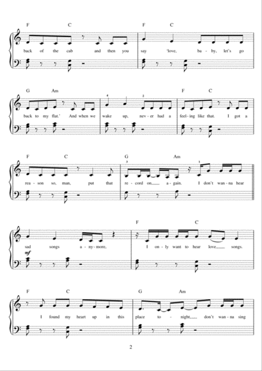 Your Song Piano scores gallery preview page 2