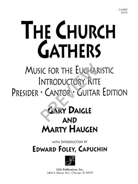 The Church Gathers - Presider / Cantor edition