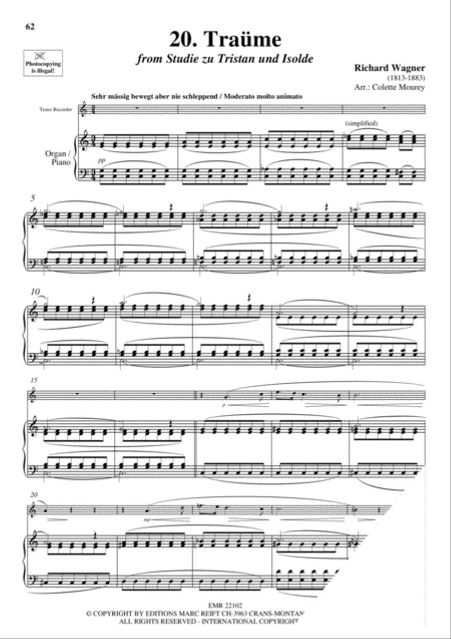 20 Greatest Meditations Tenor Recorder scores gallery preview page 22