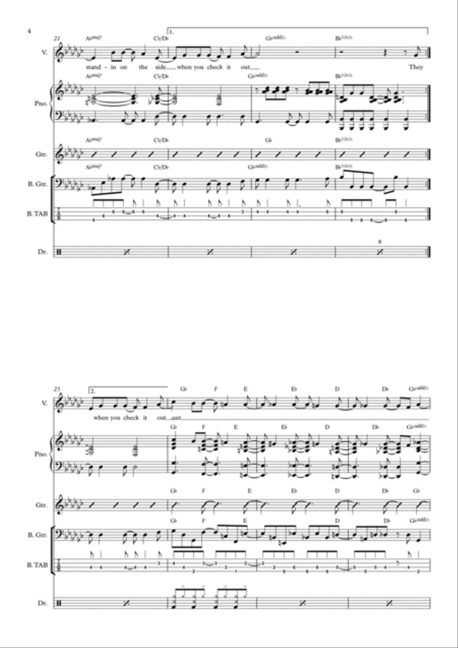 Don't You Worry 'bout A Thing Voice scores gallery preview page 4