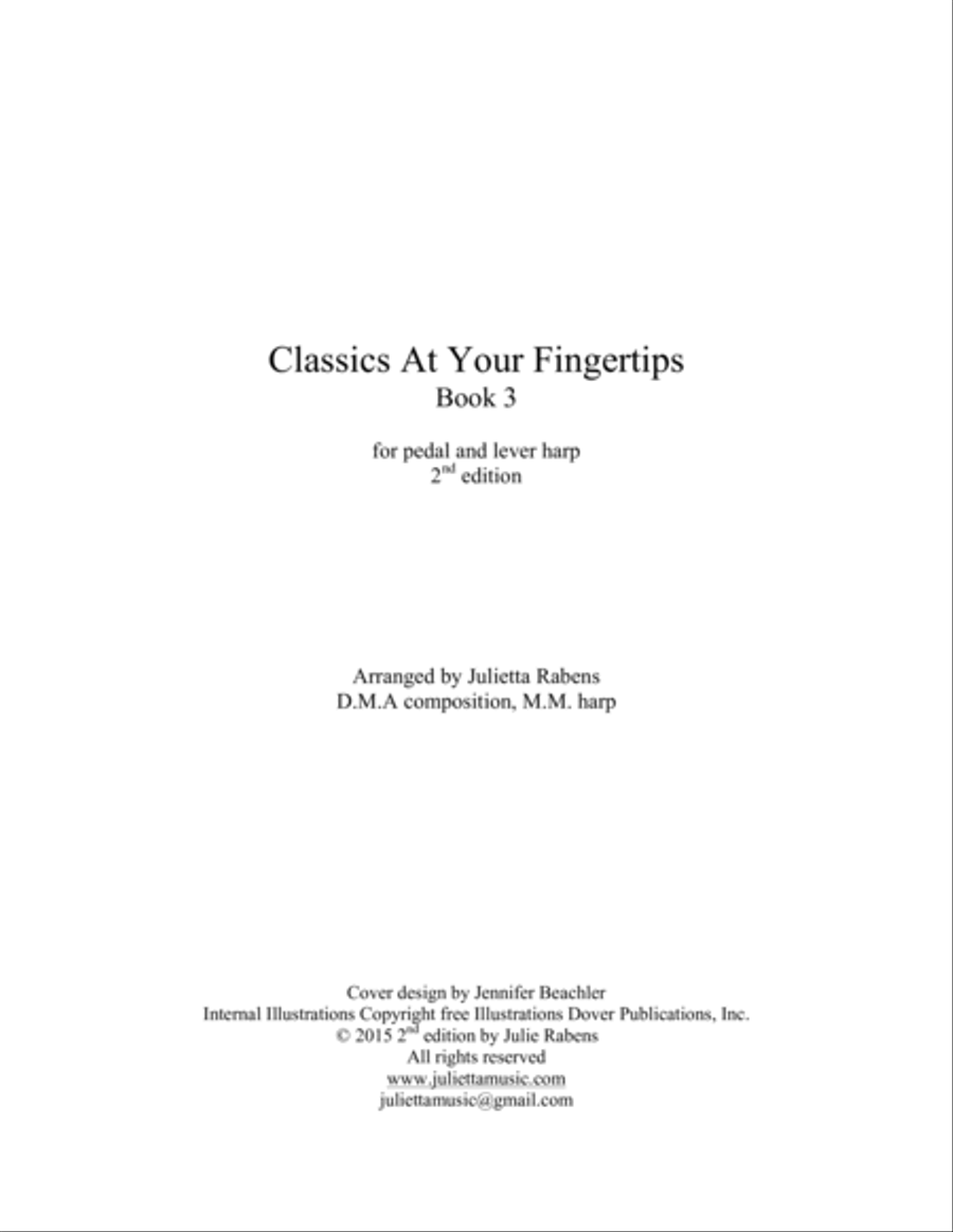 Classics at Your Fingertips for Harp Book 3 Harp scores gallery preview page 3