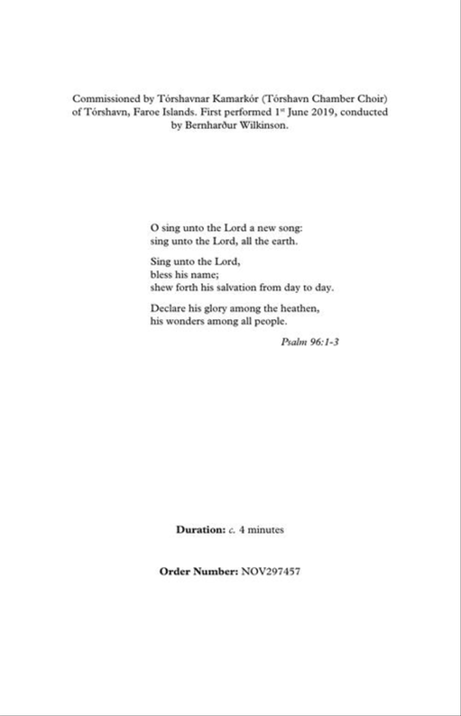 Sing Unto the Lord a New Song 4-Part scores gallery preview page 3