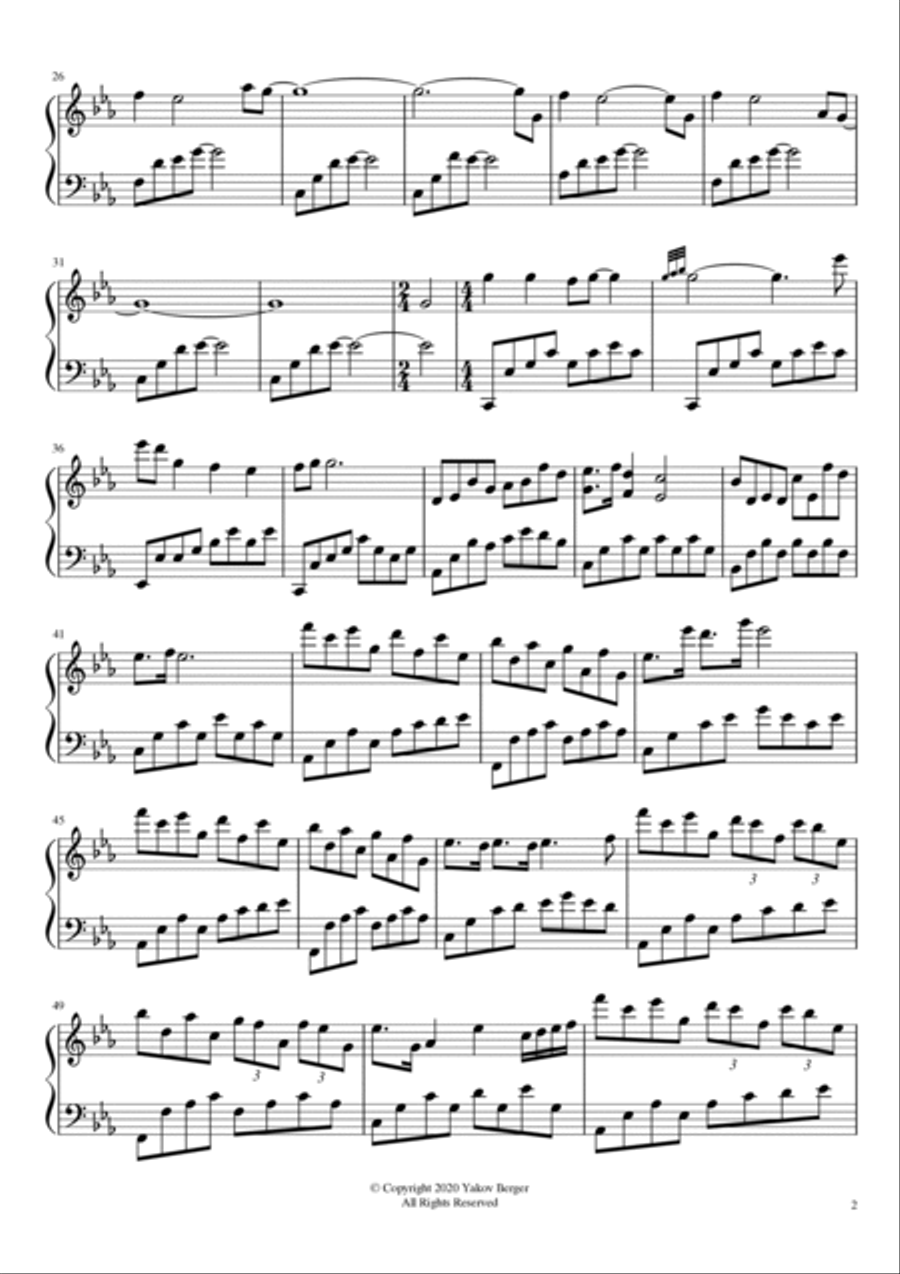 empty thoughts Piano Solo scores gallery preview page 2