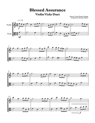 Blessed Assurance Violin-Viola Duet