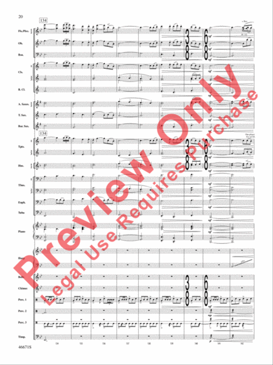 Celtic Wedding Concert Band scores gallery preview page 21