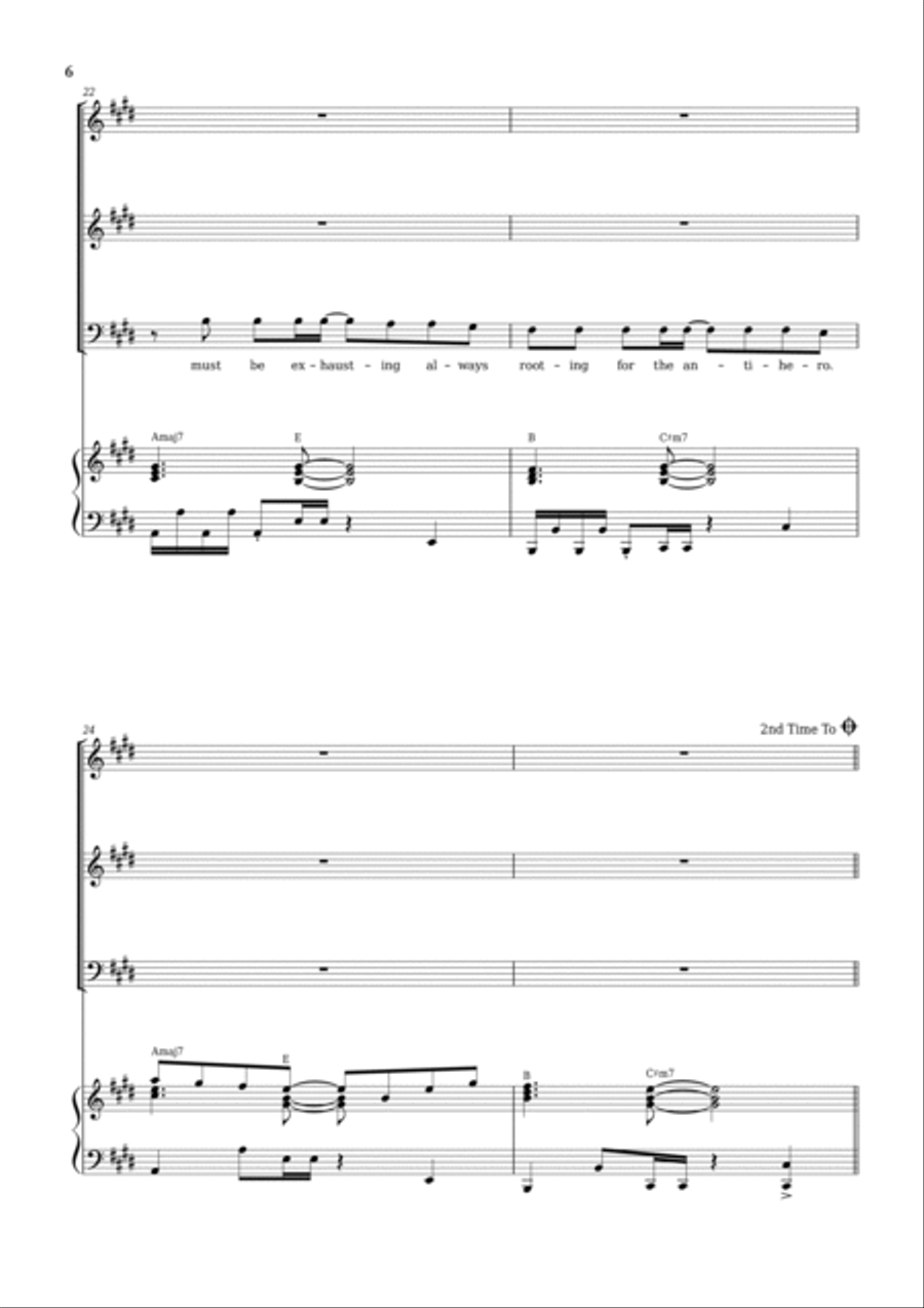 Anti-hero 3-Part scores gallery preview page 6