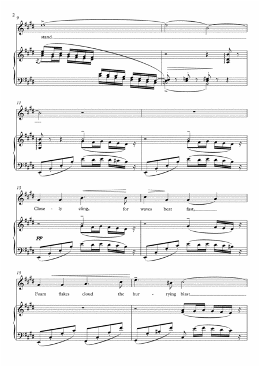 In Haven (E Major) Voice scores gallery preview page 3
