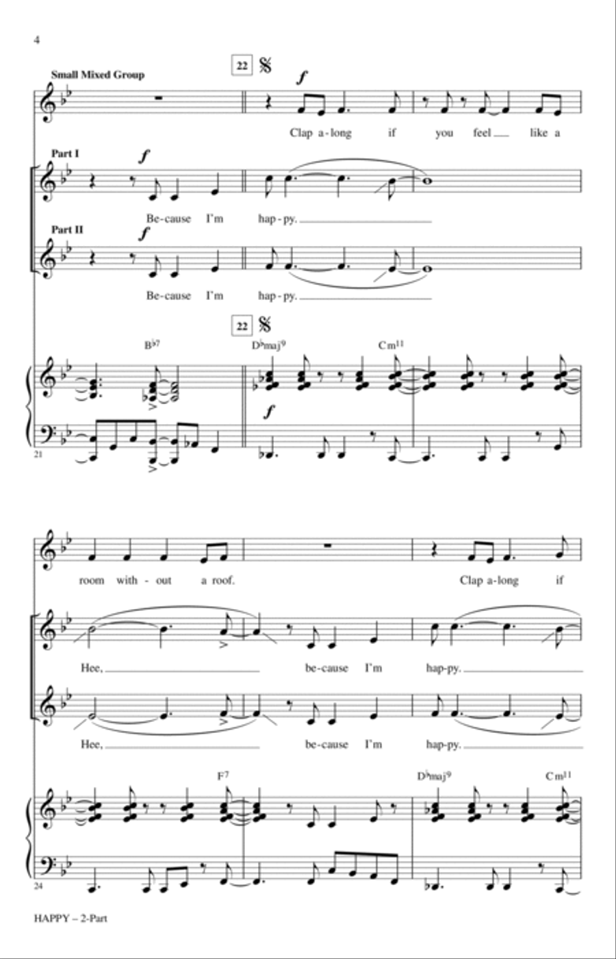 Happy Happy 2-Part scores gallery preview page 3