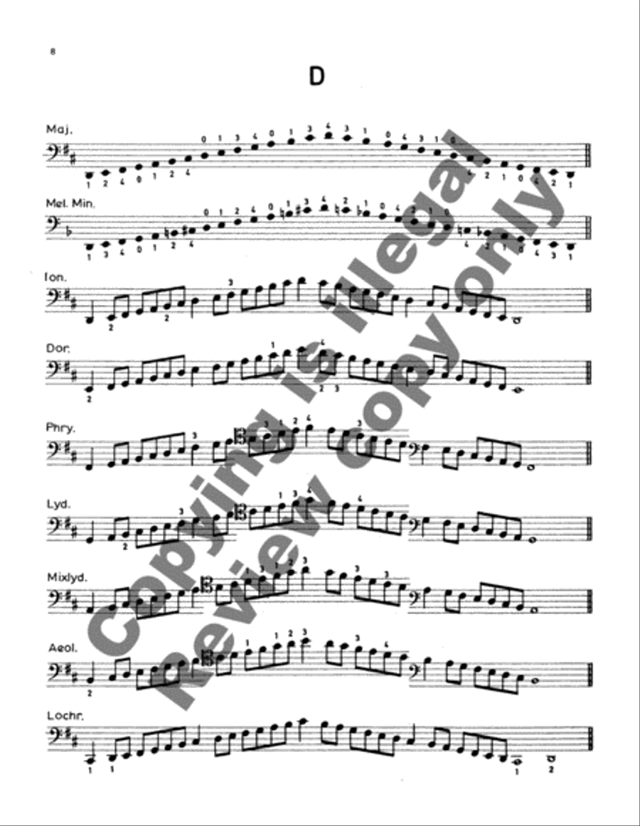 Cello Scales and Arpeggios Cello scores gallery preview page 7