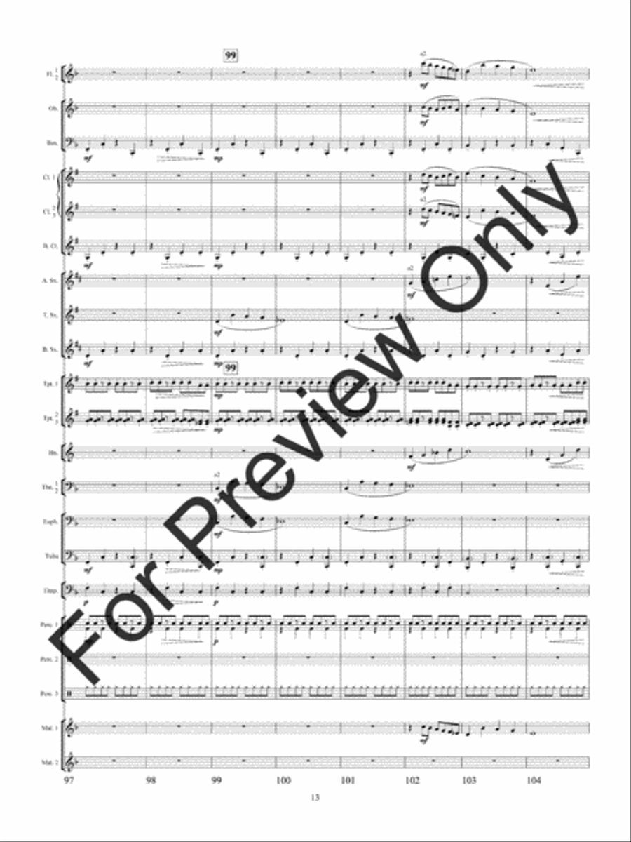 Christmas Bells Are Ringing Concert Band scores gallery preview page 16