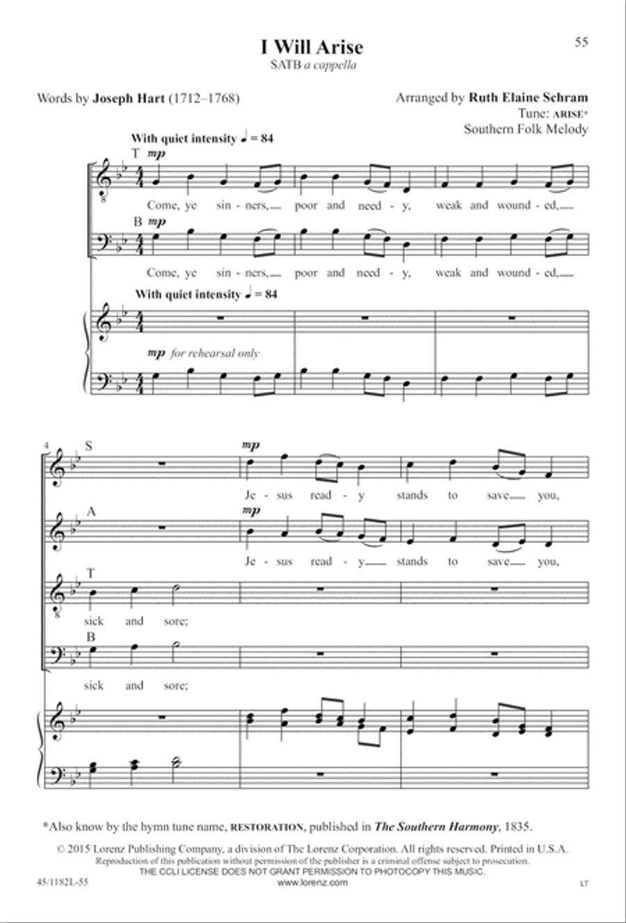 All Around A Cappella 4-Part scores gallery preview page 55