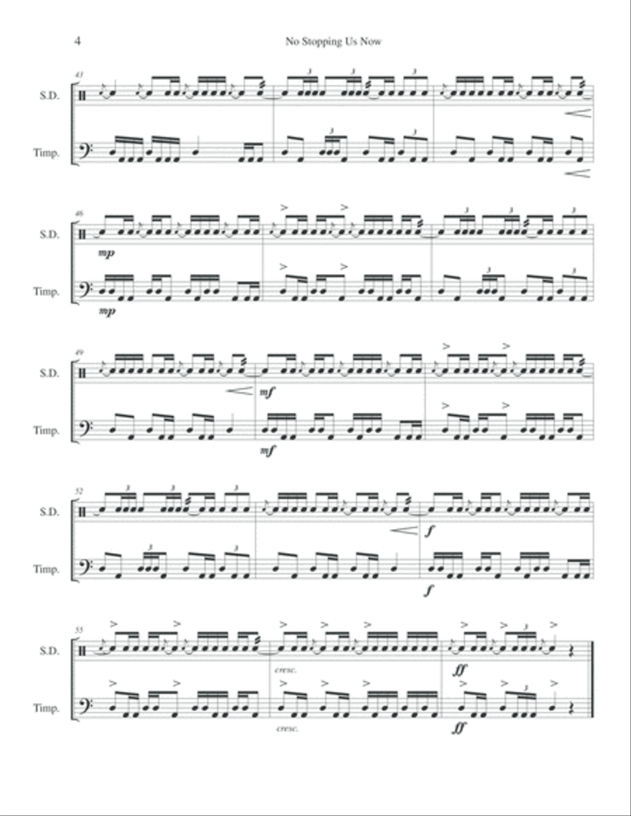 No Stopping Us Now Chamber Music scores gallery preview page 5
