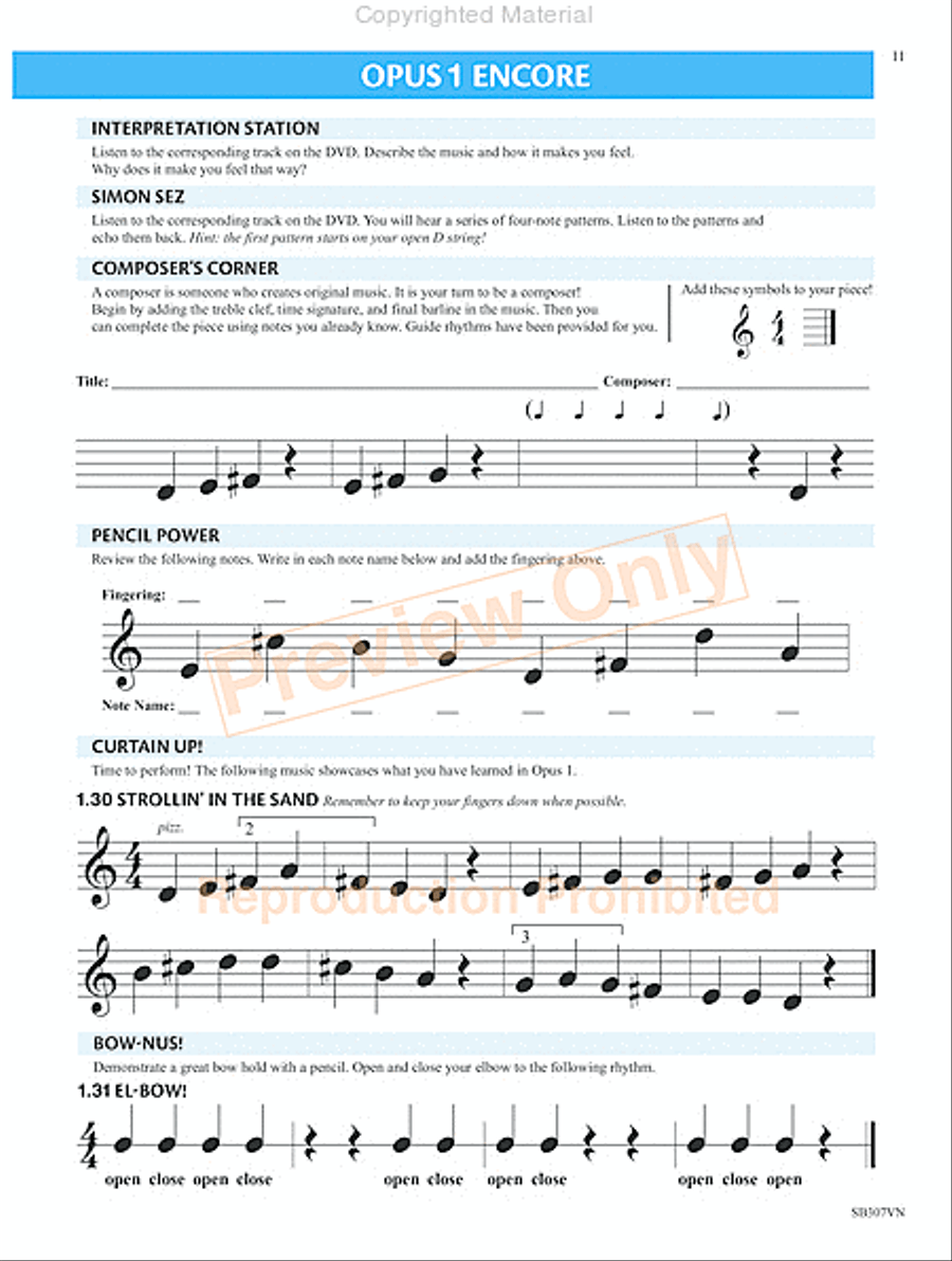 Measures of Success for String Orchestra-Violin Book 1 Chamber Orchestra scores gallery preview page 14