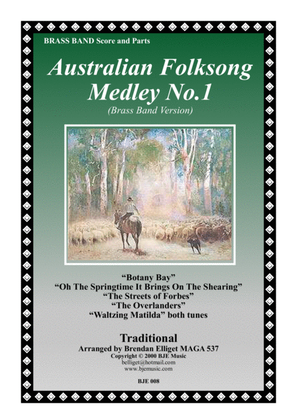 Book cover for Australian Folksong Medley No. 1 - Brass Band Score and Parts PDF