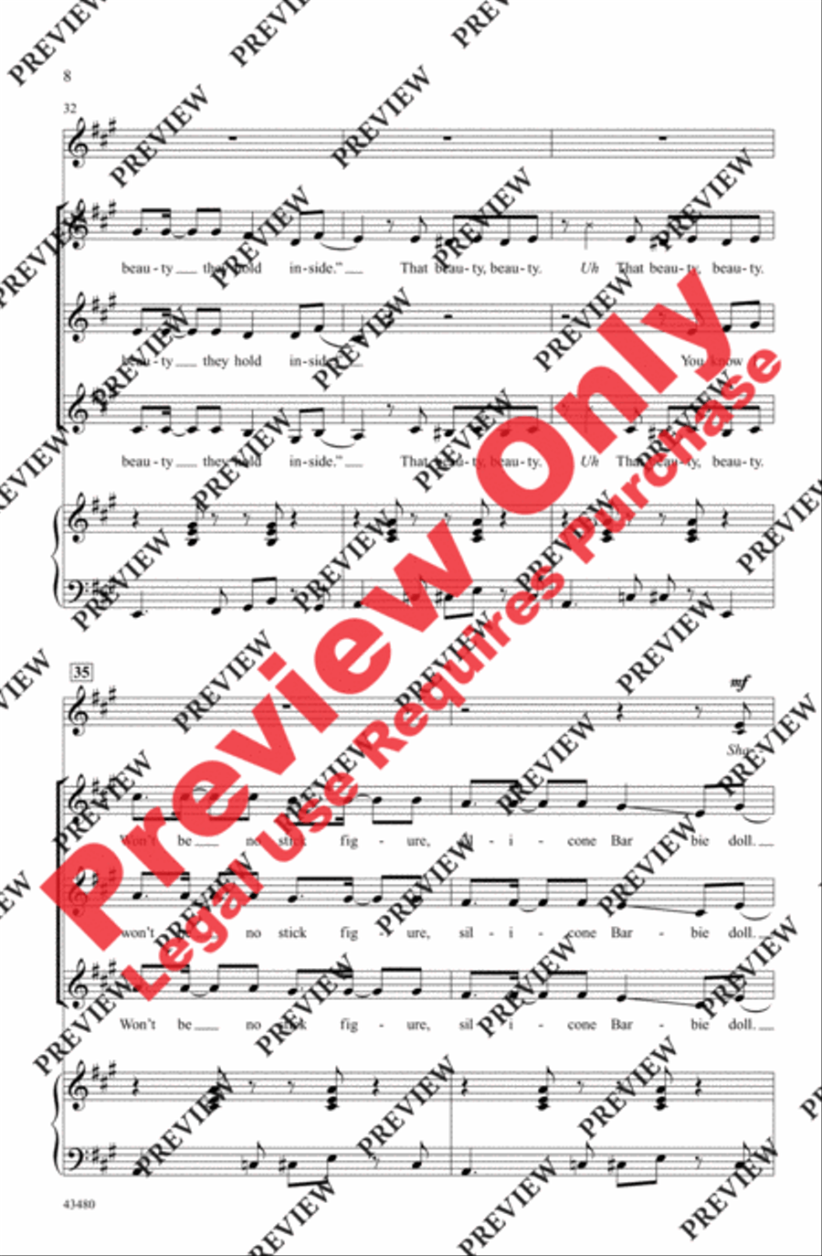 All About That Bass - SoundTrax CD (CD only) Choir scores gallery preview page 8