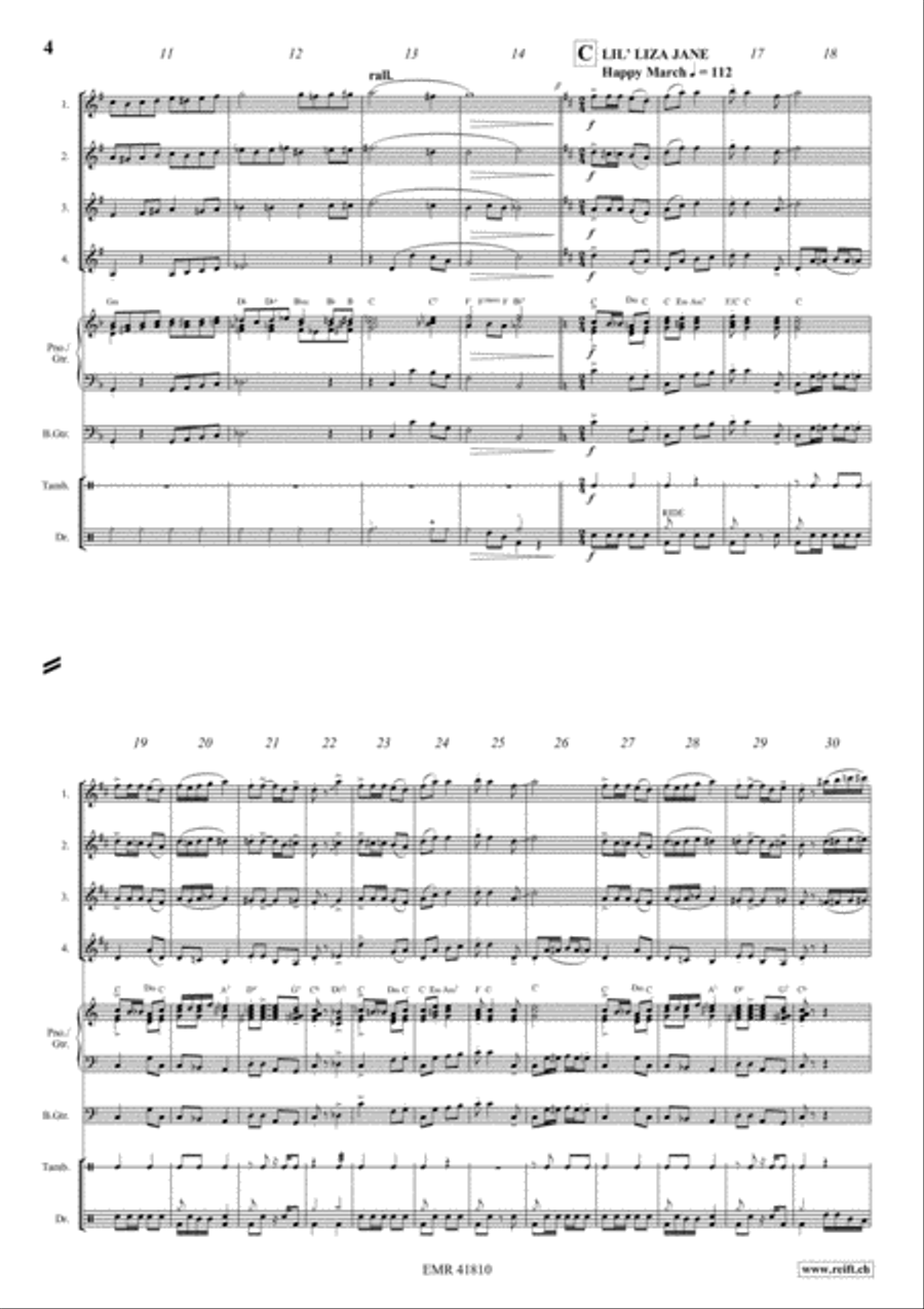 Fascinatin' Gospels Fascinatin' Gospels Clarinet scores gallery preview page 4