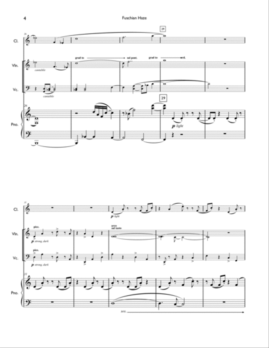 Fuschian Haze (score & parts) Small Ensemble scores gallery preview page 4