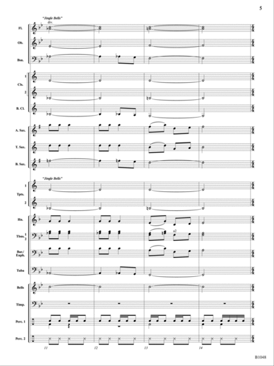 Instant Christmas Spirit: Score Concert Band scores gallery preview page 5