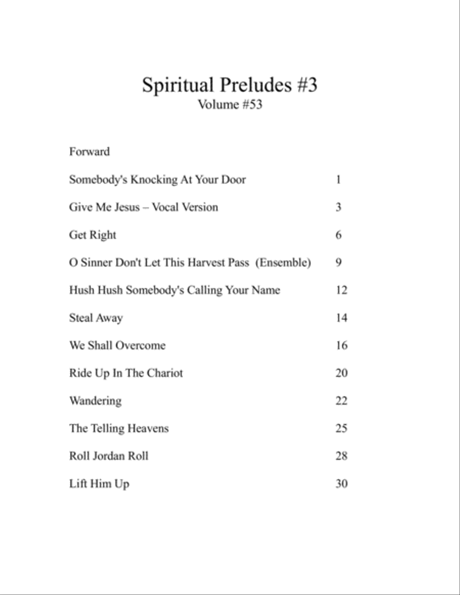 Spiritual Preludes #3 - Volume #53 Jazz Ensemble scores gallery preview page 5