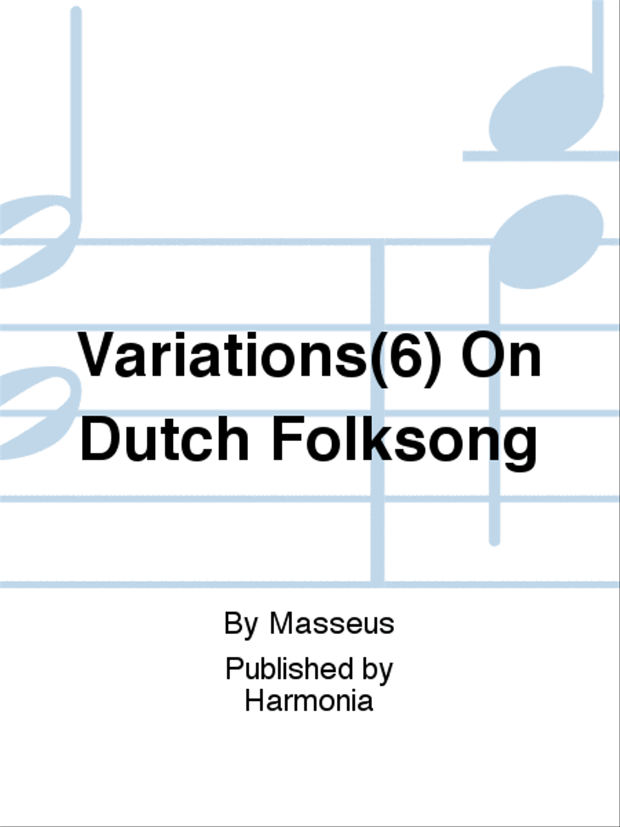Variations(6) On Dutch Folksong Orchestra scores gallery preview page 1