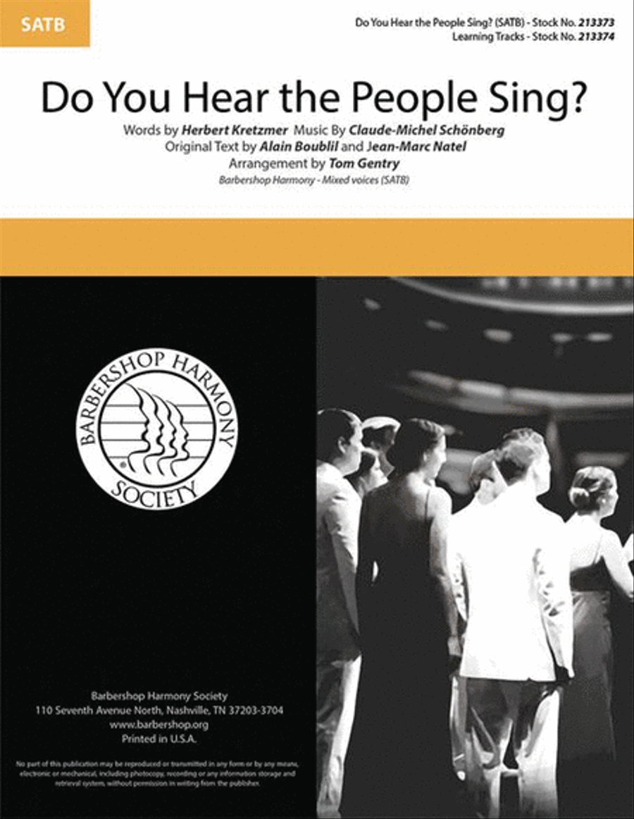 Do You Hear the People Sing? 4-Part scores gallery preview page 2