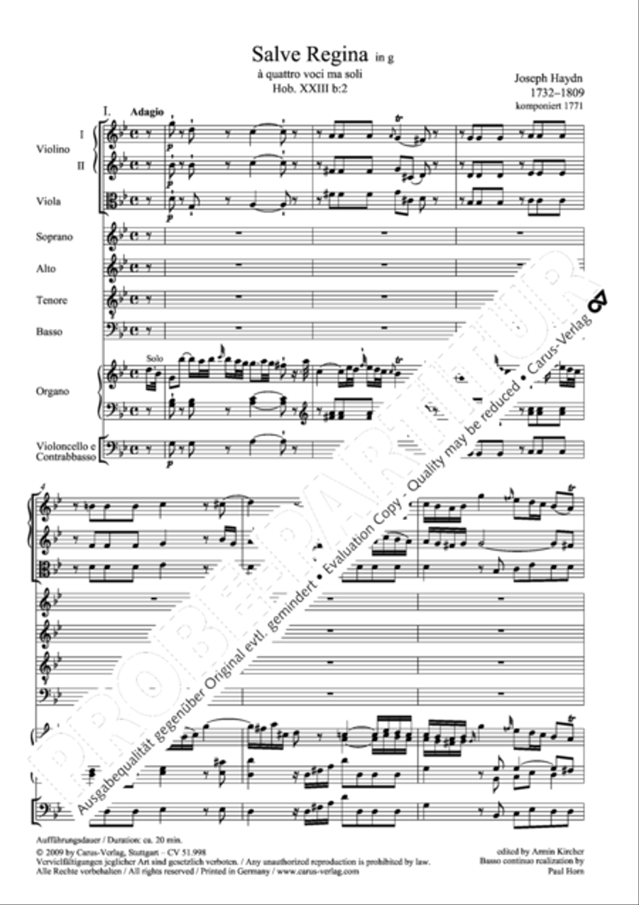 Salve Regina in g Salve Regina in g 4-Part scores gallery preview page 8